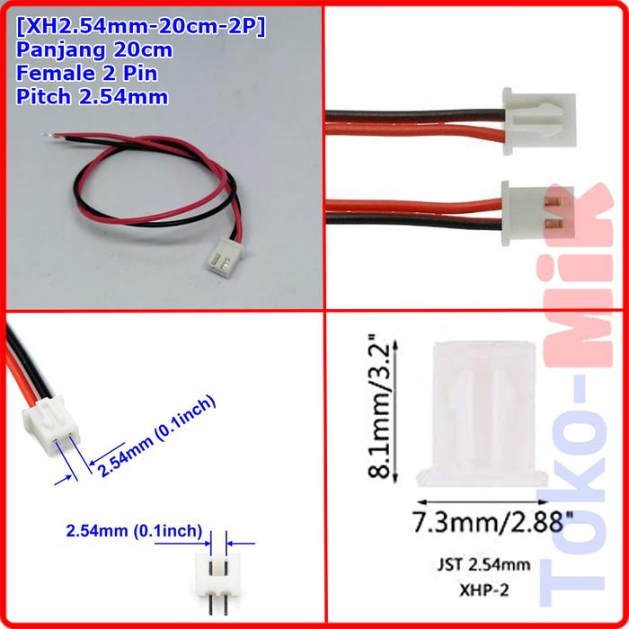 Gambar JST XH2.54 XH 2.54 mm 2.54mm Female 2P 3P 4P 5P 6P 7P 8P Kabel 20cm - F-XH2.54-20-6P dari Toko-MIK undefined 5 Tokopedia