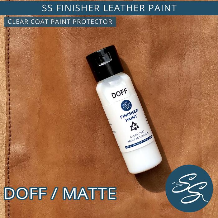 Gambar SS Finisher Leather Paint Clear Coat Paint Protector - Clear Doff & Gloss - Doff Matte, 30 ML dari SS Studios undefined Tokopedia