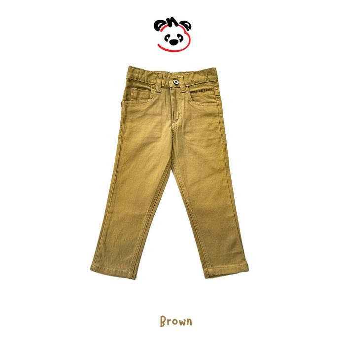 Gambar BiOne Celana Panjang Katun Chino Anak Laki-Laki 421064 (XS-L) - Brown, S dari BiOne Official Shop undefined Tokopedia