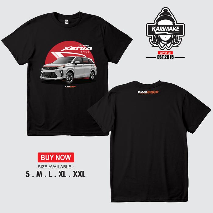 Gambar Kaos Baju Mobil DAIHATSU ALL NEW XENIA 2022 Kaos Otomotif - Karimake - V1 - HITAM, S dari KRMK Karimake undefined Tokopedia