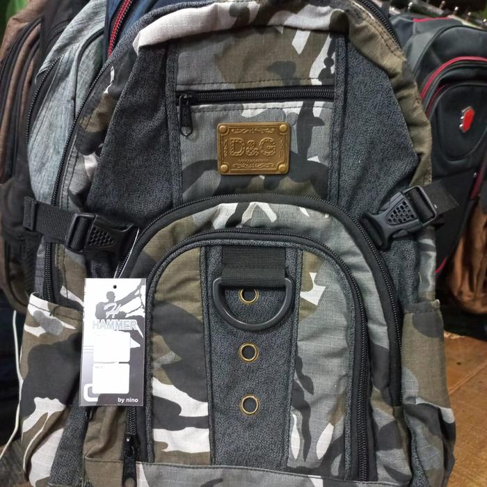 Gambar Tas ransel sekolah bahan kain kanvas - Abu-abu, L dari avandy tas ransel undefined Tokopedia