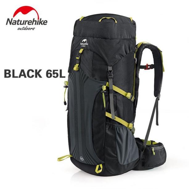 Gambar CARRIER 65 L NATUREHIKE NH16Y020-Q TAS GUNUNG TAS CAMPING TAS HIKING - BLACK dari Rimba Naturehike undefined Tokopedia