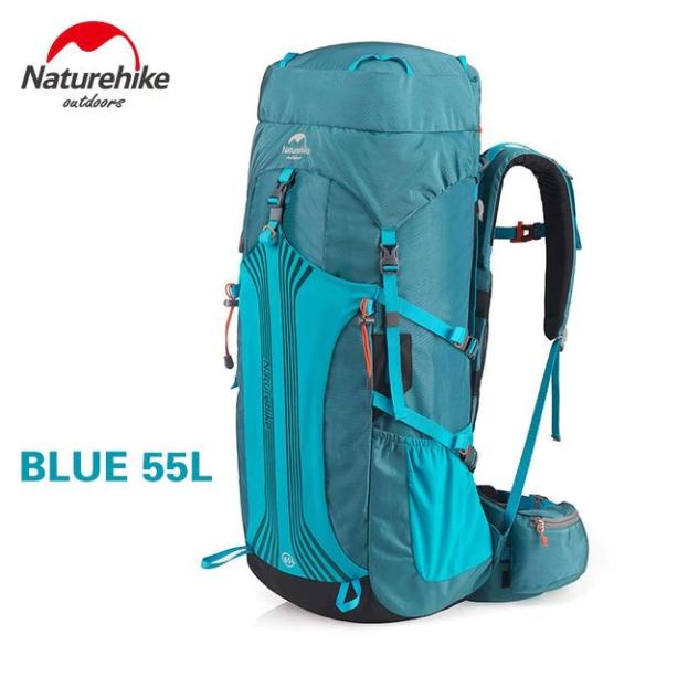 Gambar CARRIER 55 L NATUREHIKE - TAS GUNUNG-TAS RANSEL-TAS CAMPING-TAS HIKING - BLUE dari Rimba Naturehike undefined Tokopedia