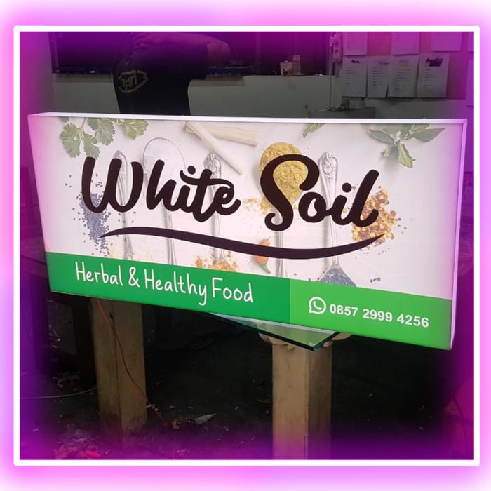 Gambar NEON BOX AKRILIK PERSEGI PANJANG UKURAN 60X30cm - 1 muka dari Amazing Acrylic undefined Tokopedia