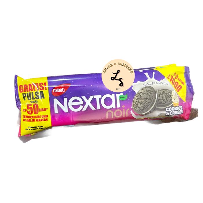 Gambar Nextar Noir Nabati 1 Pack Isi 10 pcs @28.5gr - Cookies&Cream dari lmsnack undefined Tokopedia