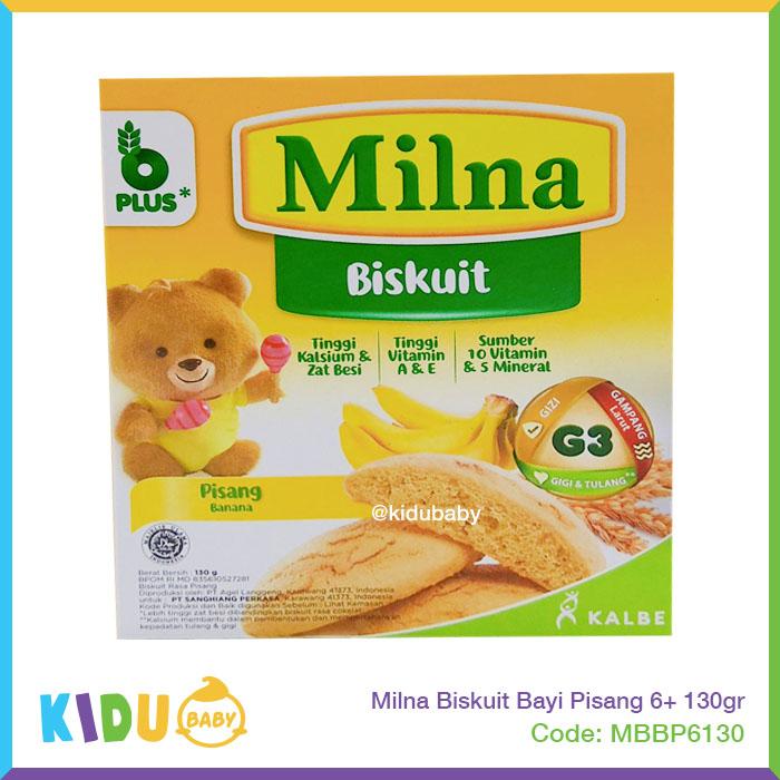 Gambar Milna Biskuit Bayi Cemilan MPASI 6 bulan keatas 130gr Kidu Baby - Pisang dari Kidu Baby undefined Tokopedia