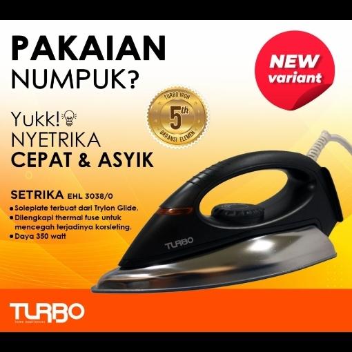 Gambar setrika Turbo EHL 3038 - Hitam dari Toko Mulan Electronic undefined Tokopedia