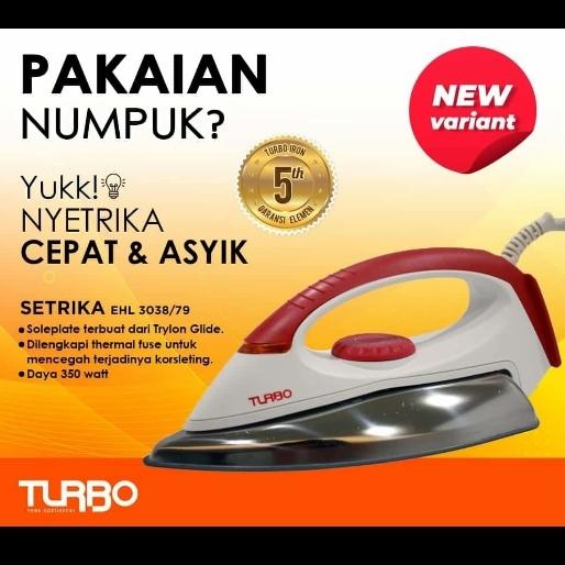 Gambar setrika Turbo EHL 3038 - Merah dari Toko Mulan Electronic undefined Tokopedia