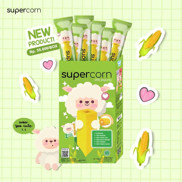 Gambar Supercorn Corn Stick - Camilan Stik Jagung 120gr (isi 12pcs) - CORN dari Chubby Baby Jakarta undefined Tokopedia