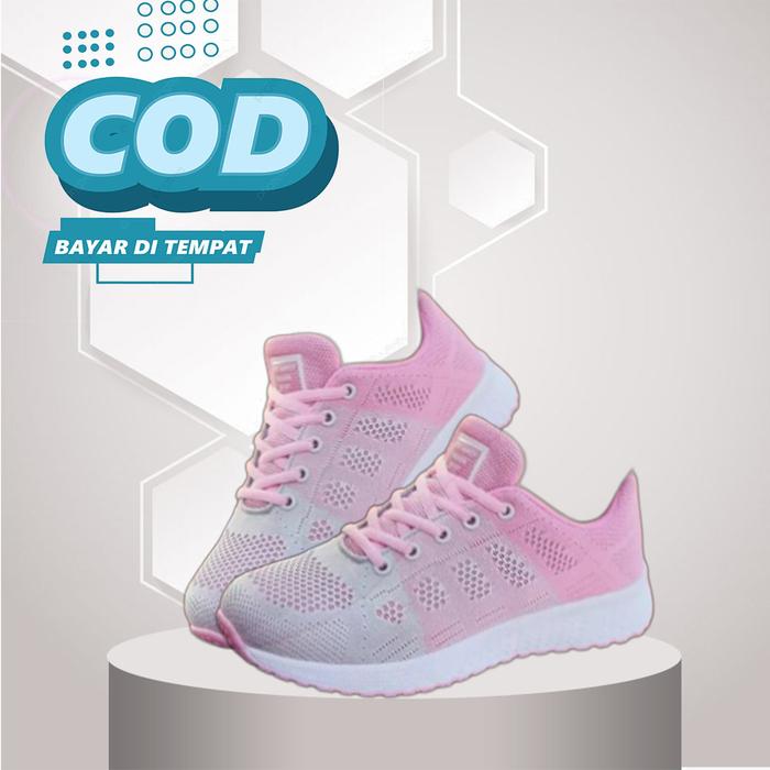 Gambar Grosir Sepatu Sneakers Running Wanita Casual Trendi Terbaik - GrayPink, 41 dari pastclothes01 undefined Tokopedia