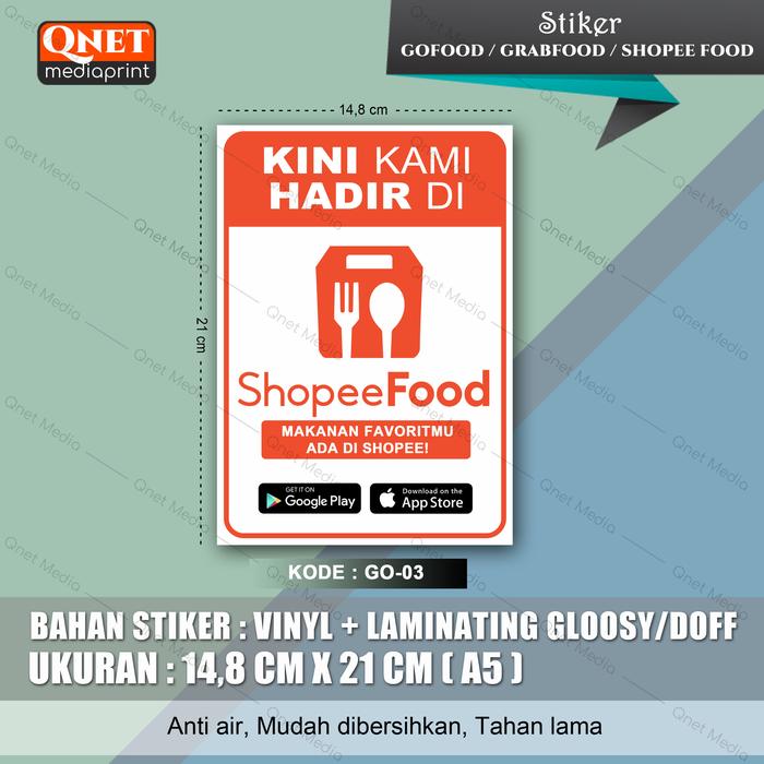 Gambar A5 STIKER KINI KAMI HADIR + LAMINASI GLOSSY - GO - 03, A5 14,8 x 21 cm dari Qnet Media undefined Tokopedia