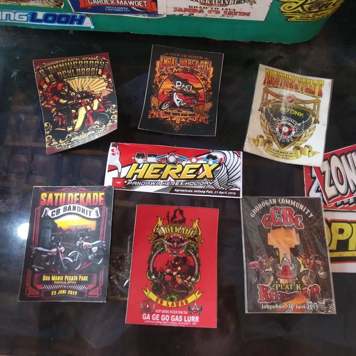 Gambar stiker acara CB C70 herex plat K dari ZONK GARAGE undefined Tokopedia
