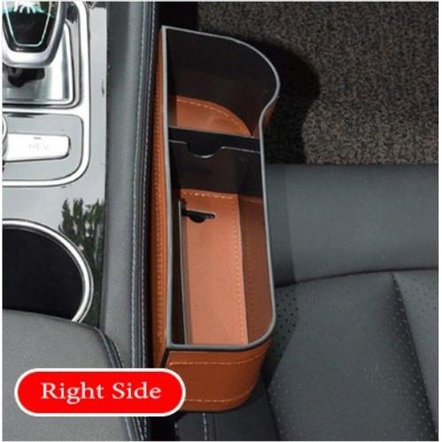 Gambar Car Seat Storage Box Organizer Tempat Hp Botol Kursi Depan Mobil - BROWN, Kanan dari Elektrokun Gadget undefined Tokopedia