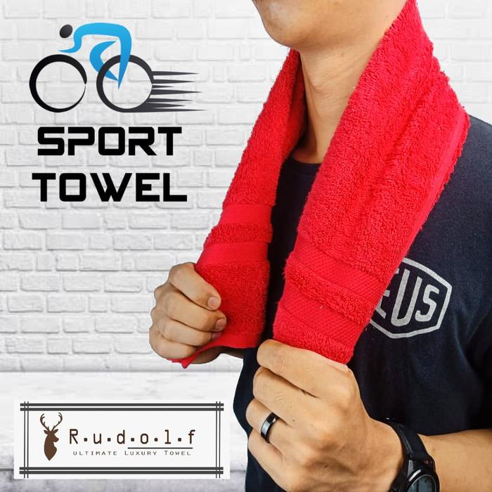 Gambar Handuk Sport / Kecil / Olahraga Terry Palmer Cream uk.35x80 - Rudolf Merah dari BERKAH JAYA TEXTILE undefined Tokopedia