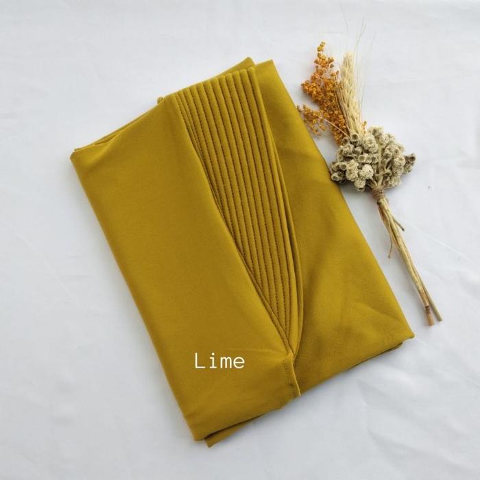 Gambar Jilbab Bergo Hamidah Pad Bergo Jersey M Hijab Instan - lime dari Rupha Style undefined Tokopedia