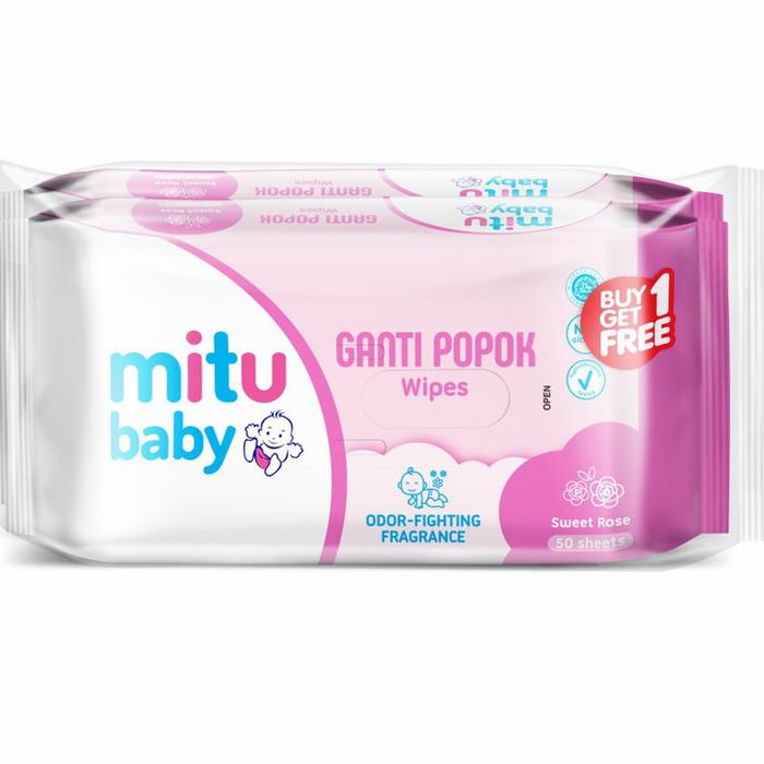 Gambar Mitu Baby Wipes 50's Buy 1 Get 1 - Biru dari Nsbeautybdg undefined 3 Tokopedia