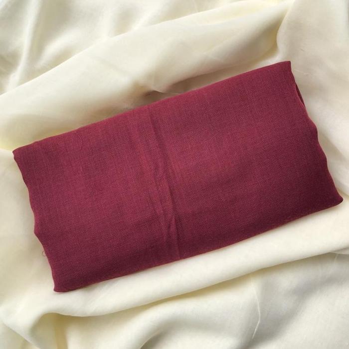 Gambar DREEZY HIJAB PARIS JADUL PREMIUM SEGI EMPAT BAHAN KATUN PARIS POLOS - Maroon dari Barokahsture undefined Tokopedia