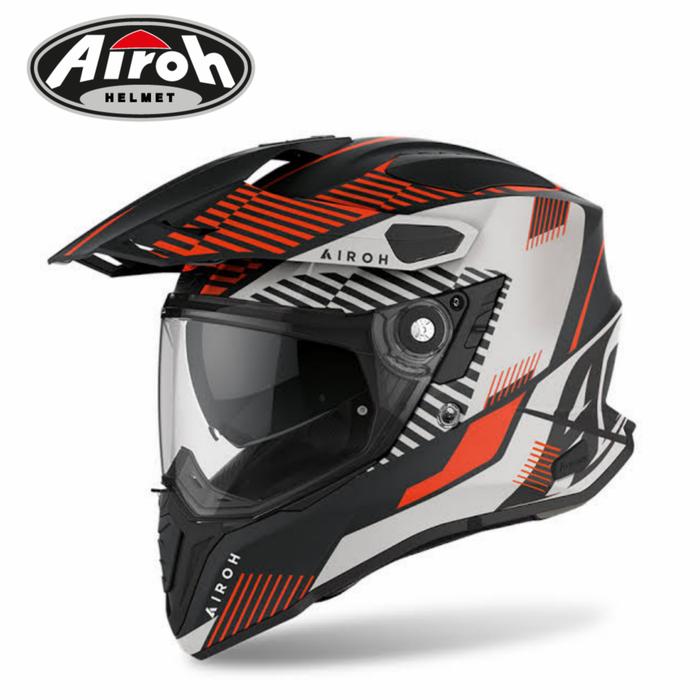 Jual AIROH COMMANDER BOOST ORANGE MATT HELM CROSS AIROH 2022