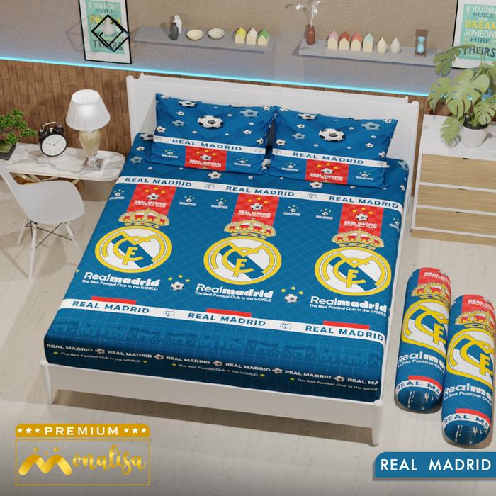 Gambar Monalisa Premium Sprei Uk 160/180 - Real Madrid - 160 X 200 T 20 dari Aneka Textile_NEW undefined Tokopedia