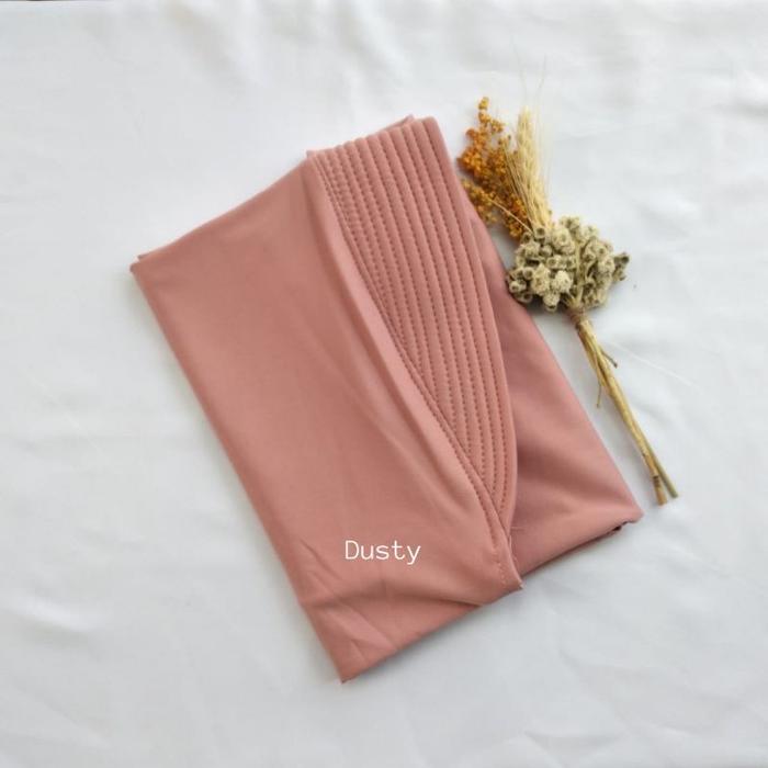 Gambar Jilbab Bergo Hamidah Pad Bergo Jersey M Hijab Instan - dusty dari Rupha Style undefined Tokopedia