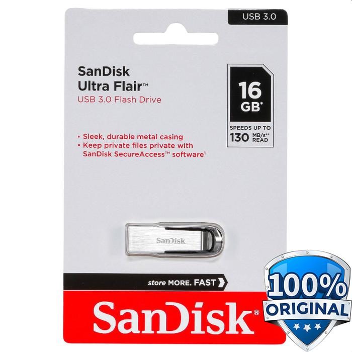 Gambar Flashdisk USB3.0 SANDISK Ultra Flair CZ73 16GB / 32GB / 64GB / 128GB - 16 gb dari Bima Accessories Bali undefined Tokopedia