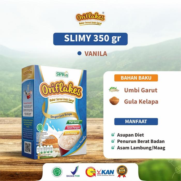 Gambar Oriflakes Slim Sereal Umbi Garut Makanan Diet Sehat Rendah Gula Kalori - Vanila dari Toyoco undefined Tokopedia