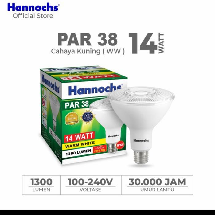 Gambar Hannochs Lampu LED Spot Light PAR38 14watt WW - Lampu Sorot - Kuning dari Electric's Store undefined Tokopedia