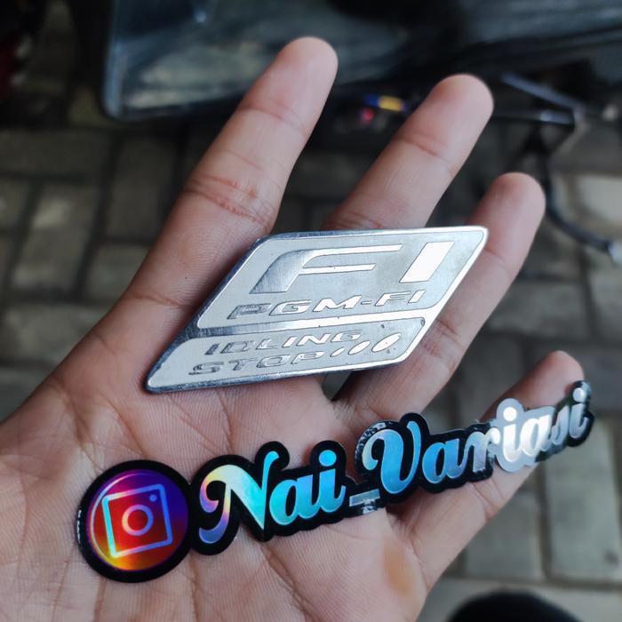 Gambar Emblem stainless bukan titanium FI iddling - FI iddling dari NVRS Jepara undefined Tokopedia