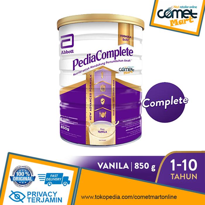 Gambar PEDIASURE PEDIACOMPLETE VANILA. Pedia Complete Susu Anak - 850 gr dari COMETMART undefined Tokopedia