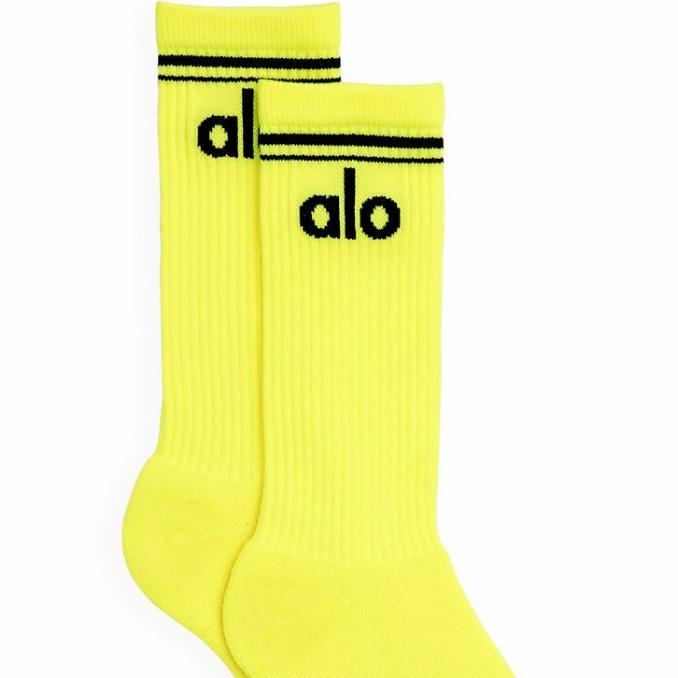Gambar Ready Ready Stock Kaos Kaki Alo Yoga Women'S Throwback Sock Alo - Highlighter, S/M (5-7.5) dari romi smartSHOP undefined Tokopedia