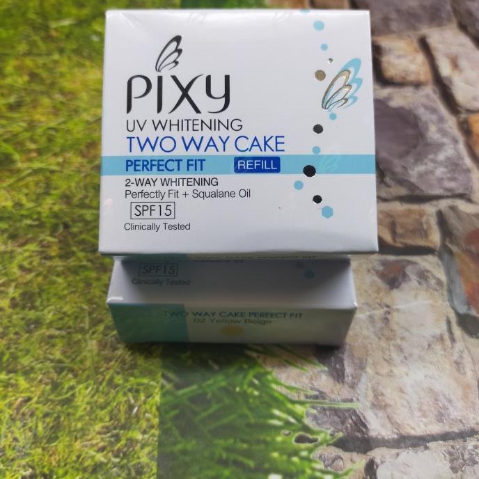 Gambar ORIGINAL BEDAK PIXY UV WHITENING TWO WAY CAKE REFILL - 01 White cream dari arielberkah02 undefined Tokopedia