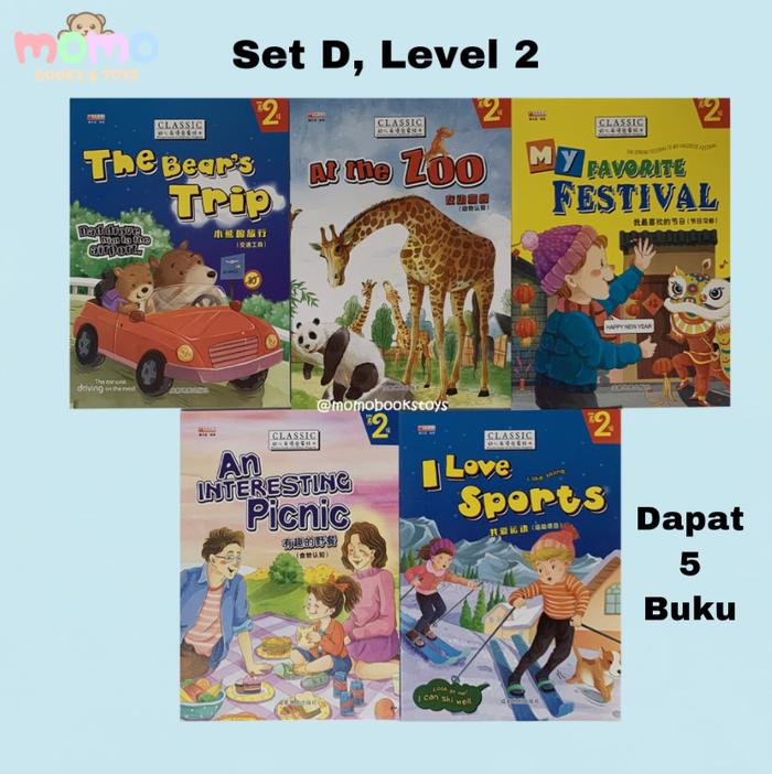 Gambar Buku Cerita Anak Bahasa Inggris Bacaan Impor|English Story Book TK SD - Set D, Level 2 dari momobookstoys undefined Tokopedia