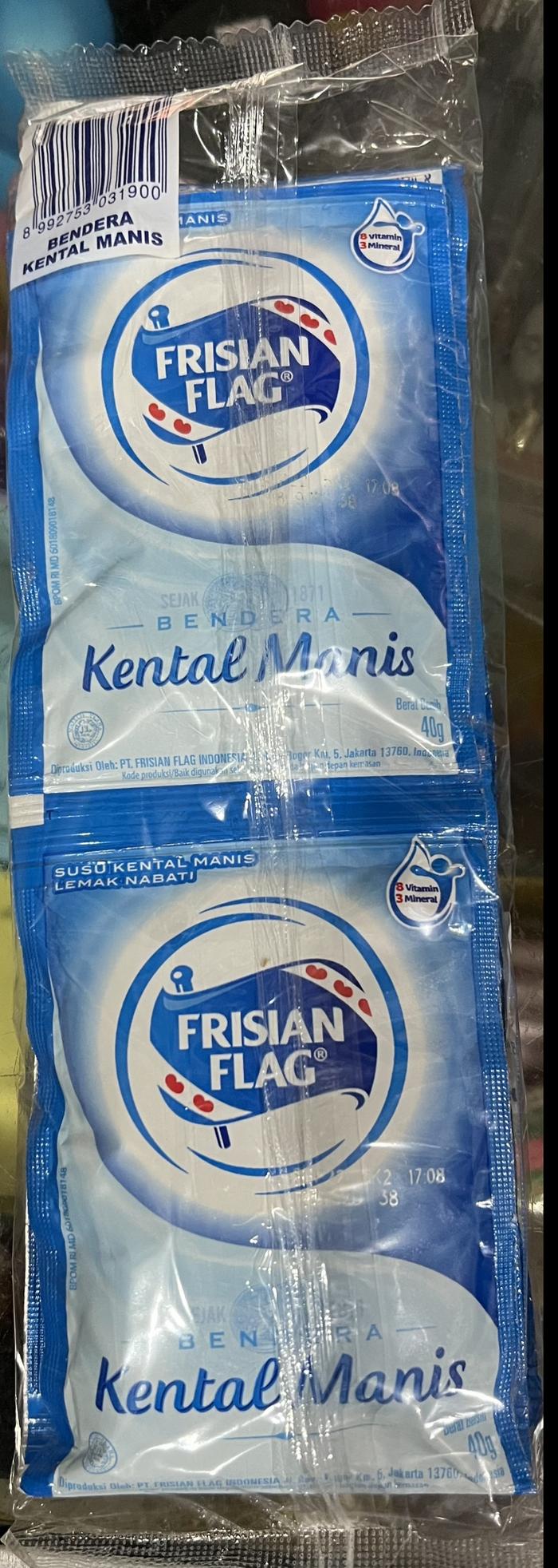 Gambar Susu Kental Manis Bendera Frisian Flag Putih Renceng 6pc @ 40gram dari START Jogja undefined Tokopedia