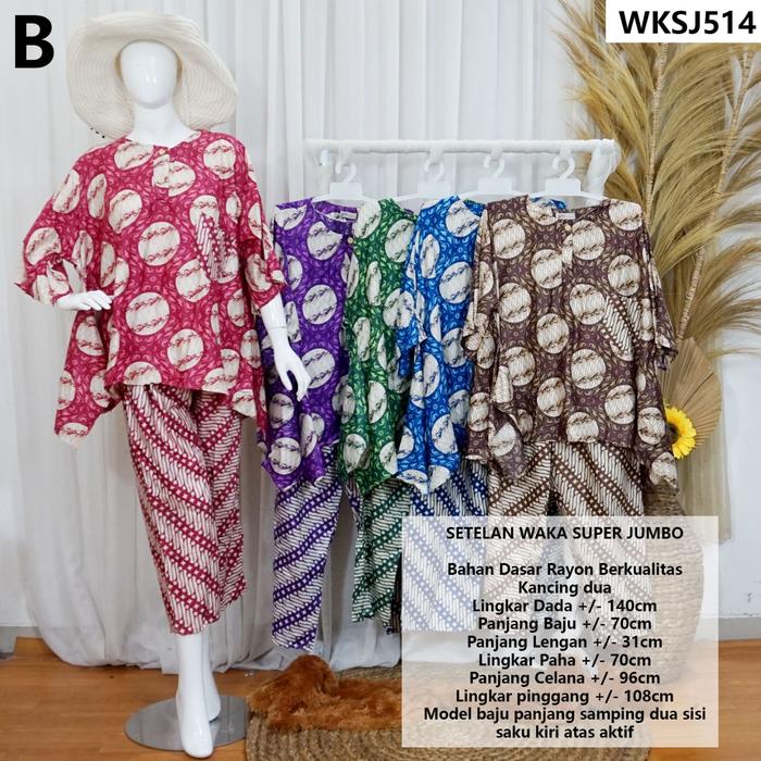 Gambar Setelan WAKA SUPER JUMBO Model Terbaru WKSJ - WKSJ514 dari ProdusenDaster undefined Tokopedia