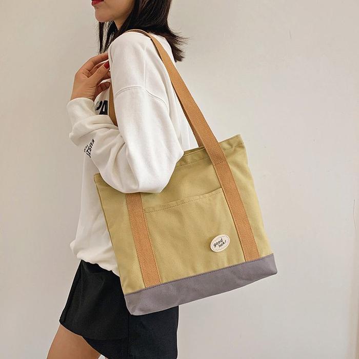 Gambar Mismi Hope Tote Bag Tas Selempang Wanita Korea Sling Bag - 18H - Hijau dari Mismi Official Store undefined Tokopedia