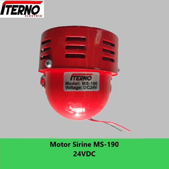 Gambar Mini Motor Sirine Sirene MS-190 MS190 220VAC 12VDC 24VDC Iterno - 24VDC dari ITERNO ELEKTRIK undefined Tokopedia