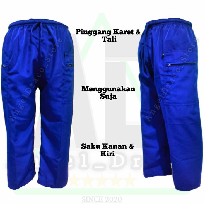 Gambar Celana Sirwal Dewasa Terlaris Ukuran S,M,L,XL,XXL,3XL,4XL - Biru, S dari Asiah Muslim Store undefined Tokopedia