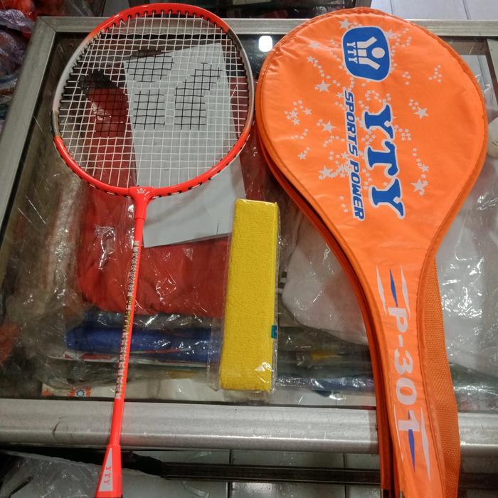 Gambar RAKET BADMINTON/BULUTANGKIS ORIGINAL YTY paket komplit - Orange dari Centrale Store undefined Tokopedia