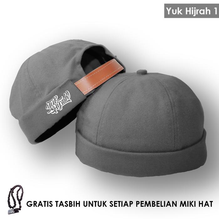 Gambar Peci Kopiah Pria Miki Hat Yanura Mikihat Yuk Hijrah 1 - Abu-abu dari Yanura Official undefined Tokopedia