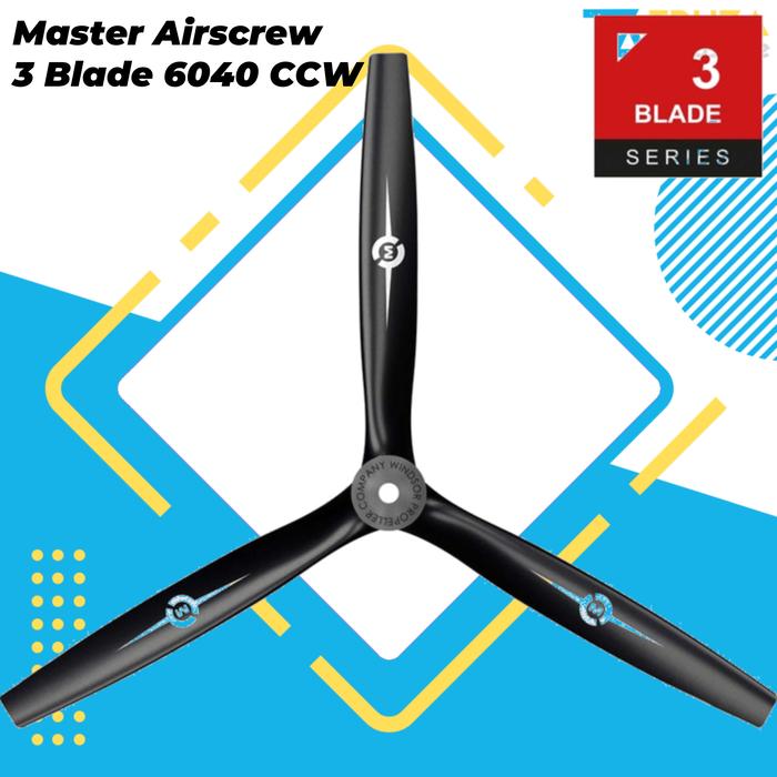 Gambar PROPELLER MASTER AIRSCREW 3 BLADE 6040 6X4 AEROMODELLING RC PLANE PROP - CCW dari Truza Aero undefined Tokopedia