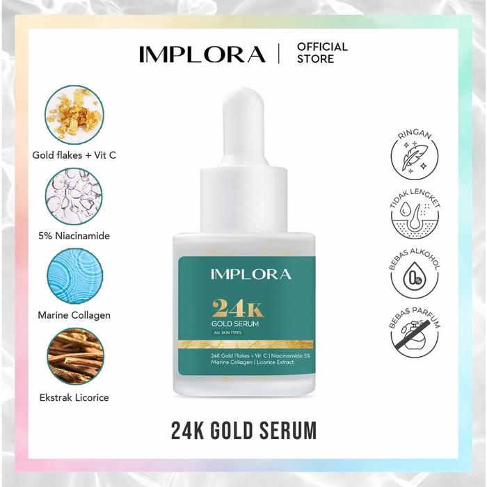 Gambar implora face serum - 24k gold dari MYU Cosmetic undefined Tokopedia