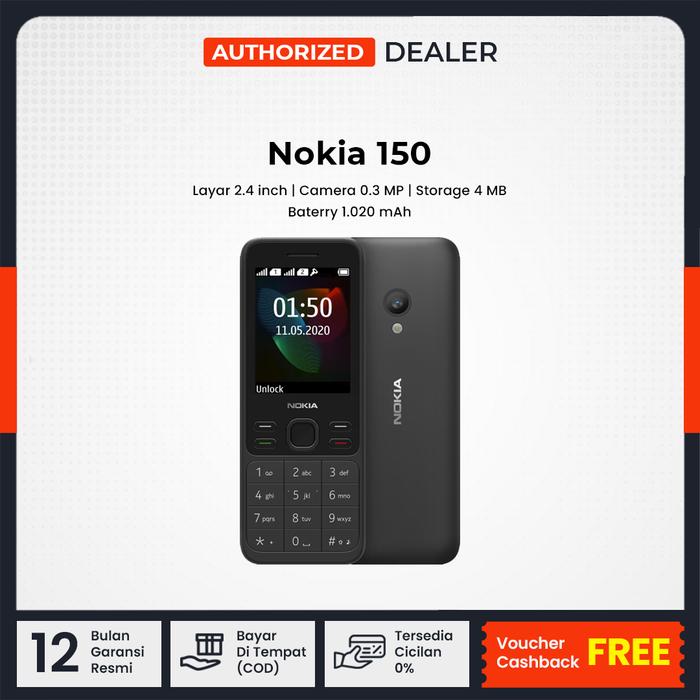 Gambar Nokia 150 New Garansi Resmi - Hitam dari Kurnia Store Online undefined Tokopedia