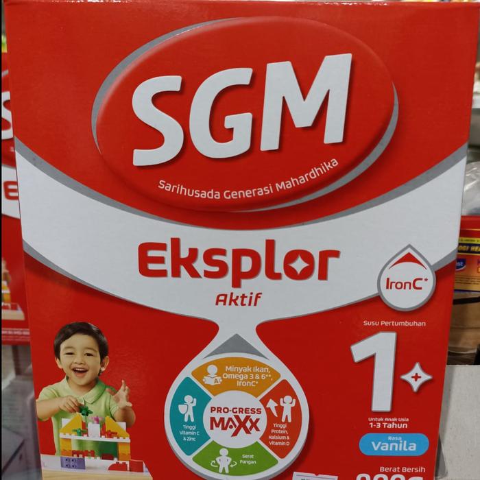 Gambar SUSU SGM EKSPLOR aktif 1 plus / susu pertumbuhan 1-3 tahun 900gram - Rasa Vanilla dari Cahayaherbal88 undefined Tokopedia