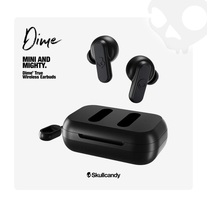 Gambar Skullcandy Dime True Wireless Earbuds - True Black dari SKULLCANDY.ID undefined Tokopedia