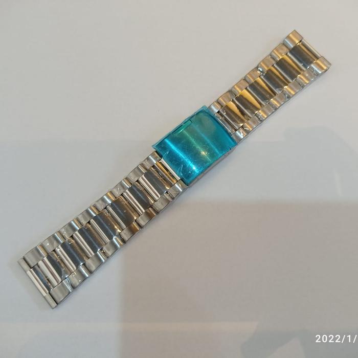 Gambar 28mm Black Bracelet Stainless Strap Tali Jam Tangan Baja Besi Hitam - Silver, 28mm dari Tali Jam Tangan com undefined Tokopedia