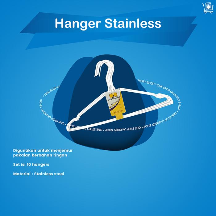 Gambar Hanger Stainless - 40cm, Orange dari Solusi Laundry_NEW undefined Tokopedia