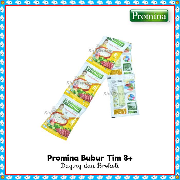 Gambar Promina Bubur Tim 8+ Kemasan Renceng 5 pc @ 25 g / Bubur Bayi - daging brokoli dari King Grosir Murah undefined Tokopedia