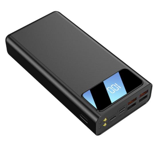 Gambar 60000mAh PowerBank 4 USB Fast Charging External Battery Powerbank LED - Hitam dari LENTIVEN undefined Tokopedia