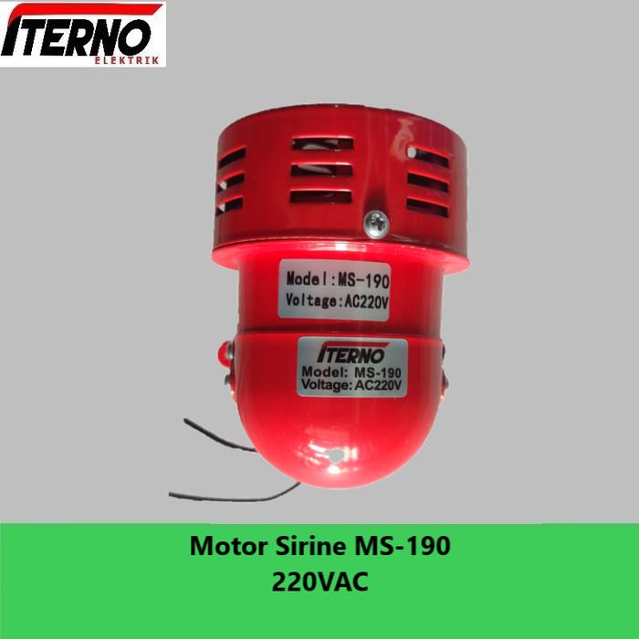 Gambar Mini Motor Sirine Sirene MS-190 MS190 220VAC 12VDC 24VDC Iterno - 220VAC dari ITERNO ELEKTRIK undefined Tokopedia