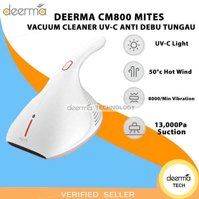 Gambar DEERMA CM800 MITES VACUUM CLEANER UV-C ANTI DEBU TUNGAU KASUR SOFA - CM800 WHITE dari DERUMA TECHNOLOGY OFFICIAL undefined Tokopedia